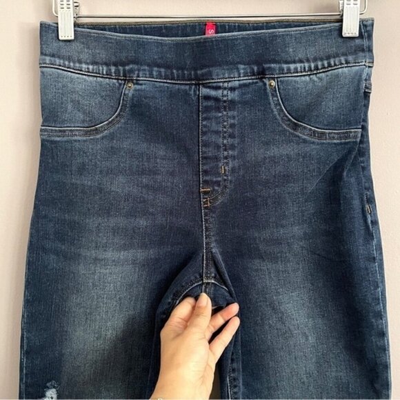 Spanx High Rise Distressed Ankle Skinny Jean Leggings Jeggings - M - Picture 3 of 14